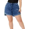 Agnes Orinda Women's Plus Size High Rise Fashion Denim Roll-Up Stretched Ripped Jean Shorts 1 Agnes Orinda Women's Plus Size High Rise Fashion Denim Roll-Up Stretched Ripped Jean Shorts -Style Haven Shop GUEST a69a6e26 d582 453b b47d bd981ba0f3e3