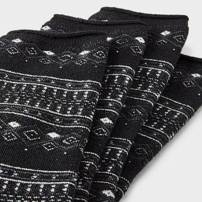 Women's 2pk Heavyweight Cushioned Fair Isle Crew Socks - All In Motion™ 4-10 4 Women's 2pk Heavyweight Cushioned Fair Isle Crew Socks - All In Motion™ 4-10 - Image 2