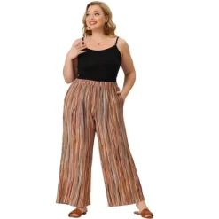 Agnes Orinda Women's Plus Size Boho Palazzo Lounge Wide Leg Pants With Elastic Waist And Stripe 15 Agnes Orinda Women's Plus Size Boho Palazzo Lounge Wide Leg Pants With Elastic Waist And Stripe -Style Haven Shop GUEST aa3ce841 6bf0 4e26 a6ba f7eac3f626eb
