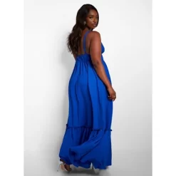 Rebdolls Women's Sasha Tiered Maxi A Line Dress - Royal Blue -Style Haven Shop GUEST aab05333 befc 42de b678 b9d05aaa8820
