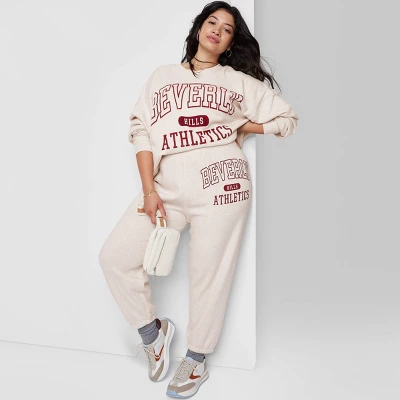 Women's Ascot + Hart Beverly Hills Graphic Joggers - Beige 8 Women's Ascot + Hart Beverly Hills Graphic Joggers - Beige - Image 6