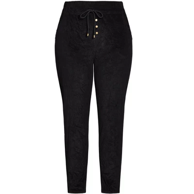 Women's Plus Size Walk On By Trouser - Black | EVANS 4 Women's Plus Size Walk On By Trouser - Black | EVANS - Image 2