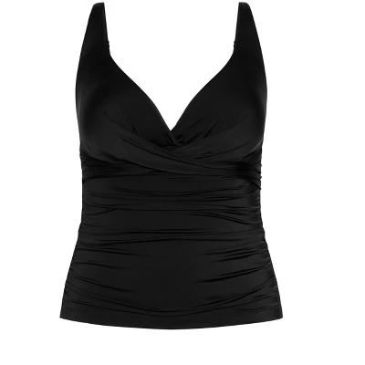Women's Plus Size Azores Underwire Tank - Black | CITY CHIC 4 Women's Plus Size Azores Underwire Tank - Black | CITY CHIC - Image 2