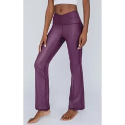 90 Degree By Reflex Interlink High Shine Cire Elastic Free Crossover V-Back Flared Leg Yoga Pants -Style Haven Shop GUEST abe444c3 caae 421a b094 bc78c7cb2079