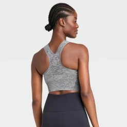 Women's Medium Support Seamless High-Neck Sports Bra - All In Motion™
