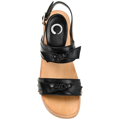 Journee Collection Womens Tia Double Bow Accent Clog Sandals 5 Journee Collection Womens Tia Double Bow Accent Clog Sandals - Image 3