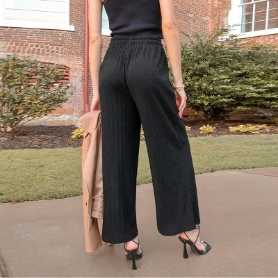 Women's Drawstring Waist Straight Leg Pants - Cupshe 5 Women's Drawstring Waist Straight Leg Pants - Cupshe - Image 3