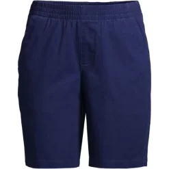 Lands' End Women's Mid Rise Elastic Waist Pull On 10" Knockabout Chino Bermuda Shorts -Style Haven Shop GUEST af524add 93a2 4652 af61 2b4ac635cf47