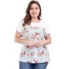 Agnes Orinda Women's Plus Size Dolman Sleeve Print Shirt Sheer Floral Summer T-shirts 2 Agnes Orinda Women's Plus Size Dolman Sleeve Print Shirt Sheer Floral Summer T-shirts -Style Haven Shop GUEST b1170702 3242 4256 917c 928d8e4d7373