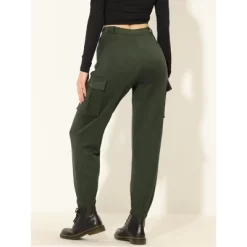 Allegra K Women's Cargo Pant Faux Suede High Waist Casual Outdoor Jogger Pants With Pockets -Style Haven Shop GUEST b13c6969 4ffa 4cc9 b980 809e824dc7c6