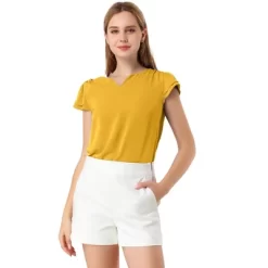 Allegra K Women's Work Business Casual Plain Cap Sleeve Blouse 40 Allegra K Women's Work Business Casual Plain Cap Sleeve Blouse -Style Haven Shop GUEST b197e196 9c89 46b7 898b fdbfbed6e9fe