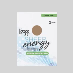L'eggs Sheer Energy Women's 2pk Pantyhose