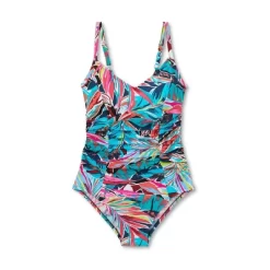 Women's UPF 50 Shirred V-Neck One Piece Swimsuit - Aqua Green® 21 Women's UPF 50 Shirred V-Neck One Piece Swimsuit - Aqua Green® -Style Haven Shop GUEST b2fad945 bb77 48c2 9dac ffab751e2735