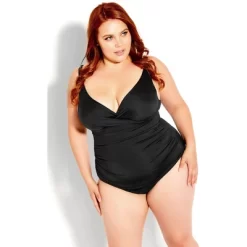 Women's Plus Size Azores Drape 1 Piece - Black | CITY CHIC 7 Women's Plus Size Azores Drape 1 Piece - Black | CITY CHIC -Style Haven Shop GUEST b339075b e40f 4816 86ec f75319c30244