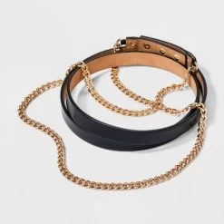 Women's Gold Chain Waist Belt - A New Day™ Black -Style Haven Shop GUEST b3f3d4d4 0c79 4d4c 8165 d9e783d62728