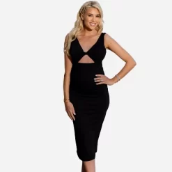 Women's Onyx Twist-Front Cutout Bodycon Dress -Cupshe 13 Women's Onyx Twist-Front Cutout Bodycon Dress -Cupshe -Style Haven Shop GUEST b44059fb 5c2c 490d 98d7 7b4cf4744e6e