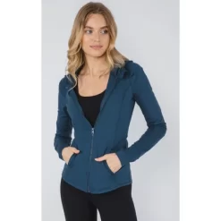 Yogalicious - Women's Slim Fit Hooded Track Jacket 34 Yogalicious - Women's Slim Fit Hooded Track Jacket -Style Haven Shop GUEST b4de6269 fe72 472b 8676 7ba1bb7fab71