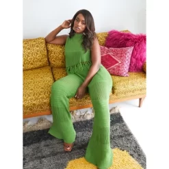 Rebdolls Women's Shanti Crochet Bell Bottom Pants W. Pockets -Style Haven Shop GUEST b545709d cbba 4623 9f19 178bdb327ec7