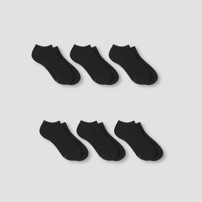 Hanes Performance Women's Extended Size Cushioned 6pk No Show Athletic Socks 8-12 4 Hanes Performance Women's Extended Size Cushioned 6pk No Show Athletic Socks 8-12 - Image 2