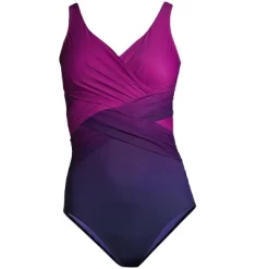 Lands' End Women's Plus Size DD-Cup Slender Tummy Control Chlorine Resistant Wrap One Piece Swimsuit 11 Lands' End Women's Plus Size DD-Cup Slender Tummy Control Chlorine Resistant Wrap One Piece Swimsuit -Style Haven Shop GUEST b7304e93 0367 4756 a14d 39b7c67a0792