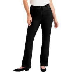 June + Vie By Roaman's Women’s Plus Size June Fit Bootcut Jeans