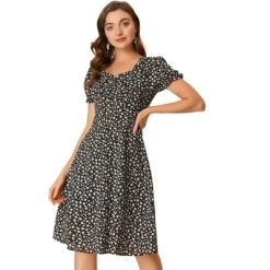 Allegra K Women's Floral Sweetheart Neck Smock Ruffle Print A-Line Dress 19 Allegra K Women's Floral Sweetheart Neck Smock Ruffle Print A-Line Dress -Style Haven Shop GUEST ba758dbc 62d0 41ce bdd0 af5b60d6bbe1