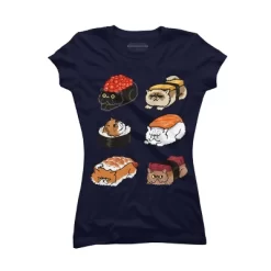 Junior's Design By Humans Sushi Persian Cat By Huebucket T-Shirt 15 Junior's Design By Humans Sushi Persian Cat By Huebucket T-Shirt -Style Haven Shop GUEST bb145835 e73a 4935 9828 2424cd4dce87