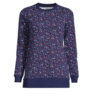 Lands' End Women's Serious Sweats Crewneck Long Sleeve Sweatshirt Tunic 3 Lands' End Women's Serious Sweats Crewneck Long Sleeve Sweatshirt Tunic