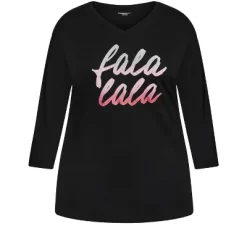 Women's Plus Size Falala Sleep Top - Black | AVENUE 11 Women's Plus Size Falala Sleep Top - Black | AVENUE -Style Haven Shop GUEST bb494d87 ff9a 48e2 9396 2a2ce1f9efda