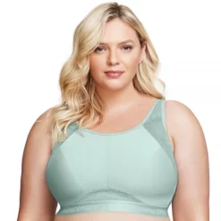 Glamorise Womens No-Sweat Mesh Sports Wirefree Bra 1068 Jade -Style Haven Shop GUEST bc2cd739 8d7c 4b1d 8926 bf25645b71d6
