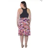 Plus Size Knee Length Abstract Print Elastic Waistband Skirt 1 Plus Size Knee Length Abstract Print Elastic Waistband Skirt -Style Haven Shop GUEST bc3dc3f2 0c5e 4372 90e0 5219b1637c00