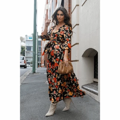 Petal And Pup Women's Wrap Jacket Maxi Dress 3 Petal And Pup Women's Wrap Jacket Maxi Dress