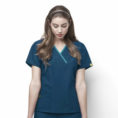 Wink Charlie-Women's Y-Neck Fashion Scrub Top 12 Wink Charlie-Women's Y-Neck Fashion Scrub Top - Image 10