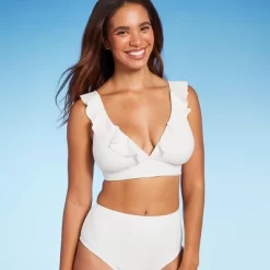 Women's Ruffle V-Neck Longline Triangle Bikini Top - Shade & Shore™ 19 Women's Ruffle V-Neck Longline Triangle Bikini Top - Shade & Shore™ -Style Haven Shop GUEST bd9bf313 02eb 4f72 be7f 9f09b446a154