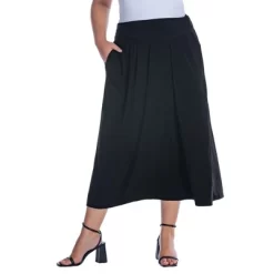 Womens Plus Size Foldover Maxi Skirt With Pockets -Style Haven Shop GUEST bdfc46e5 1b5c 4721 af5c 4ec0d0d2cc64