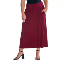 Womens Plus Size Foldover Maxi Skirt With Pockets -Style Haven Shop GUEST be077eda 7753 4ebe 911b c90ca5e60242