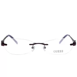 Guess GU 2338 PUR Unisex Rimless Eyeglasses Purple 53mm