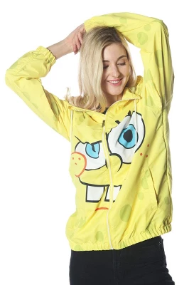 Members Only - Women's Spongebob Windbreaker Oversized Jacket 3 Members Only - Women's Spongebob Windbreaker Oversized Jacket