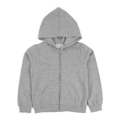 Leveret Kids Zipper Neutral Solid Color Sweat Hoodie 9 Leveret Kids Zipper Neutral Solid Color Sweat Hoodie - Image 7
