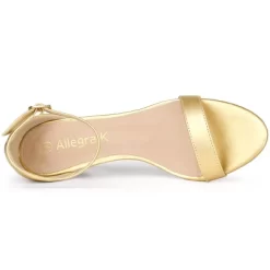 Allegra K Women's Ankle Strap Low Wedge Clear Heels Sandals -Style Haven Shop GUEST c116bd3d 4990 44bb aa57 147ea9cf5657