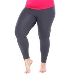 Women's One Size Fits Most Plus Size Super-Stretch Solid Leggings - One Size Fits Most Plus - White Mark -Style Haven Shop GUEST c3955b53 7549 43cf 8c4f 63880211f5d4
