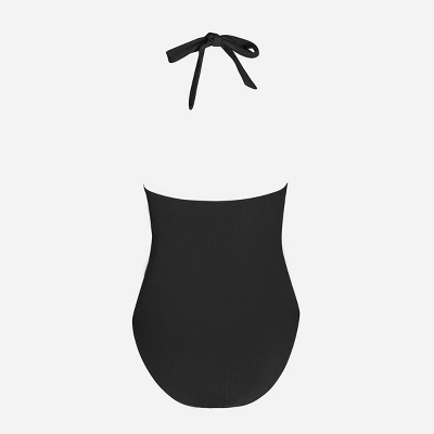 Women's Halter V Neck One Piece Swimsuit - Cupshe 6 Women's Halter V Neck One Piece Swimsuit - Cupshe - Image 4