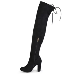 Journee Collection Womens Maya Block Heel Over The Knee Boots