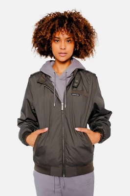 Members Only Women's Classic Iconic Racer Oversized Jacket 15 Members Only Women's Classic Iconic Racer Oversized Jacket - Image 13