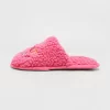 Women's Holiday Oh What Fun! Scuff Slippers - Wondershop™ Pink -Style Haven Shop GUEST c73f01fb 83b8 42dc b7b0 2bc4acf620de