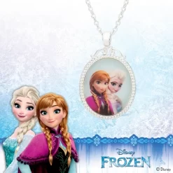 Disney Frozen Sisters Elsa And Anna Silver Plated Pendant Necklace, 18" -Style Haven Shop GUEST c77ec9dc 8a98 4300 b1f4 fc7754e1fde5