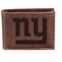 Evergreen New York Giants Bi-Fold Wallet, Brown