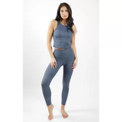 Yogalicious - Women's Nude Tech Water Droplet High Waist Ankle Legging -Style Haven Shop GUEST ca8c867e 9baf 4e34 9a3e 88bc1a22accd