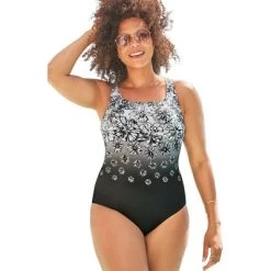 Swimsuits For All Women’s Plus Size Chlorine Resistant Tank One Piece Swimsuit -Style Haven Shop GUEST cad7a7e3 f644 4a58 83ec ea78dbf66a33