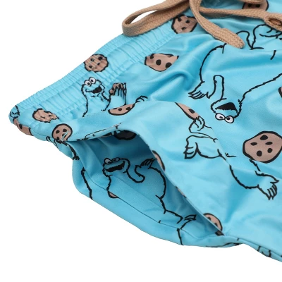 Sesame Street Cookie Monster Blue Adult Womens Sleep Pants 3 Sesame Street Cookie Monster Blue Adult Womens Sleep Pants